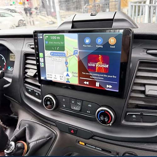 4+64G Car Stereo Radio for Ford Transit Custom 2018 2019 2020 2021 2022 10 inch Android 14 Carplay & Andriod Auto Touch Screen GPS MirrorLink BT,WiFi/FM/RDS,Only Fit for high-end Vehicle model