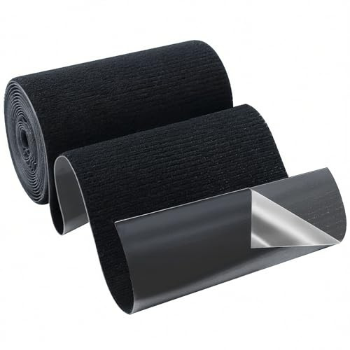 Primasage Parche Adhesivo Tela 10 Cm X 2 M Fabric Repair Tape for Canvas Negro Parches de Reparacion de Nylon Para Tiendas de Campaña, Muebles, Asientos de Coche y Sillones Reclinables