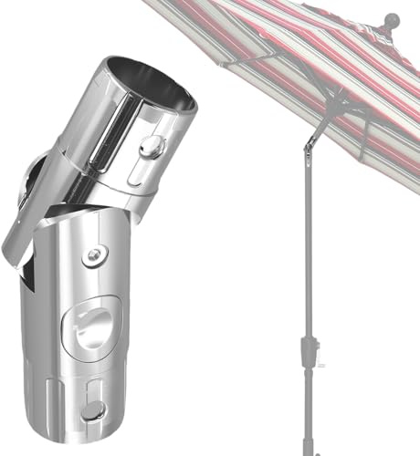 Push-Button Tilt Replacement for Patio Umbrella - Universal Outdoor Umbrella Spare Part, Durable Tilt Mechanism for Garden, Balcony, Poolside, Backyard (Aluminum Pole)