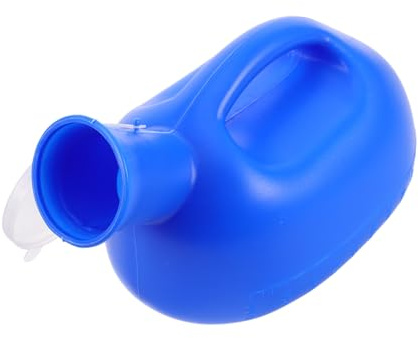VICASKY Dickwandiger Wiederverwendbarer Urinbehälter für Männer mit Deckel Tragbares Outdoor urinal Großes Fassungsvermögen für Ältere Menschen Reisen und Betroffene