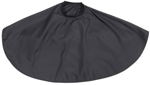 LALADEFIEE Capa Corta Para Cortar El Pelo Negra, Bata De Salón De Belleza Resistente y Ligera, Para Peluqueros Profesionales y Uso Doméstico En Tintes y Cortes