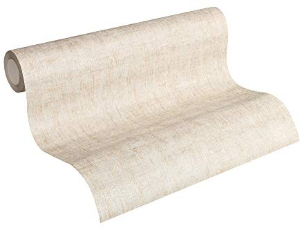 A.S. Création Uni-Vliestapete – Creme, Beige – 10,05 x 0,53 m | Einfarbig & vielseitig kombinierbar – matte Wandtapete, ansatzfrei & spurlos abziehbar – für Wohn-, Schlaf- & Arbeitszimmer