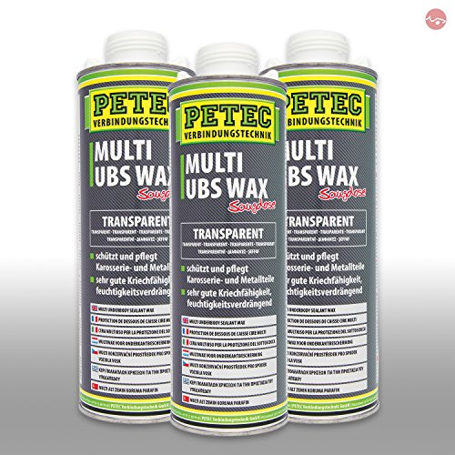 Petec_bundle 3X PETEC Multi UBS Wax Kautschukbasis Spray Dose TRANSPARENT 1.000 ML 73410