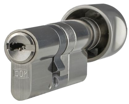 DOM ix Twido Knaufzylinder 45/30K | Schließzylinder Zylinder mit Bohrschutz Anti-Bumping Picking-Schutz | hoher Kopierschutz | Modular | Patentschutz bis 2036 | Sicherungskarte & 5 Wende-Schlüssel