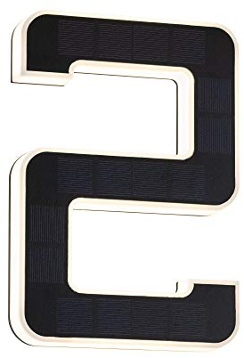 Paulmann 79843 - Numero civico 2 LED, grado di protezione IP44, luce bianca calda, batteria sostituibile, incluso 1 elemento di illuminazione da 0,2 W, in plastica, colore: nero, luminosità: 3000 K