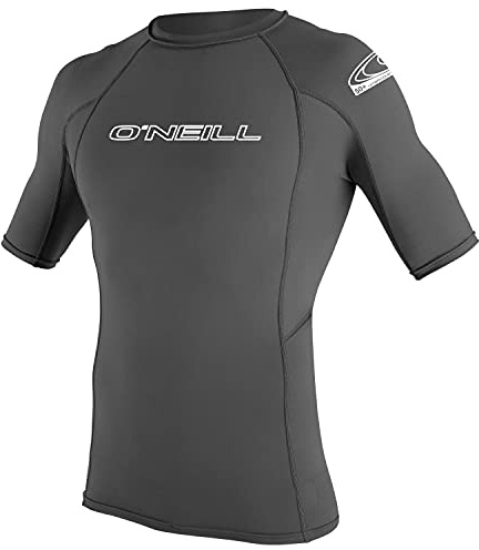 O'Neill Herren Basic Skins S/S Rash Guard - Graphite, M