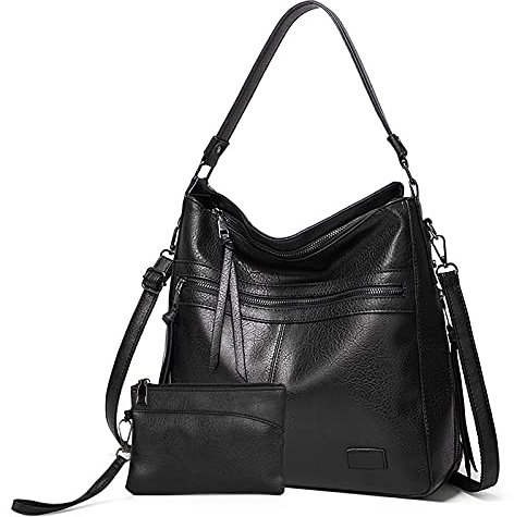 Gladdon Damen Handtasche Lederoptik, Große Shopper Schultertasche | Verstellbarer Schultergurt, mehrere Fächer, stylische Umhängetasche, geeignet für Arbeit, Shopping und Verabredungen.
