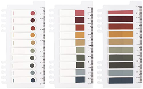 30 Colores Notas Adhesivas Grabable Marcador de Página Tiras de Resaltador de Texto 200 piezas/ paquetes, 3 paquetes (Morandi)