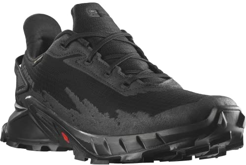 Salomon Alphacross 4 Gore-Tex Scarpe Impermeabili Da Trail Running da Donna, Grip potente, Protezione dalle intemperie e dall'acqua, Comfort a lunga durata, Black, 40