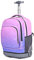 BOZONLI Mochila Escolar con Ruedas Backpack Escuela Estudiante Mochila Escolar Unisex Bookbag Maleta De Viaje Trolley Ordenador Mochila (Rosado Morado)