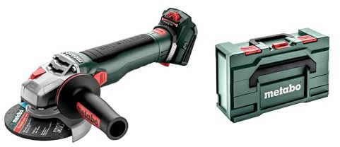 Metabo batteridriven vinkelslip WVB 18 LT BL 11-125 Quick – 613057840 – 18 V – Slipmaskin med kraftfull kolborstfri motor – Utan batteri och laddare
