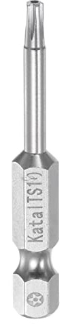 sourcing map T10 Magnétique Sécurité Étoile 5 Pointe Torx Embout Tournevis 1/4 Hex Tige 2 Longueur