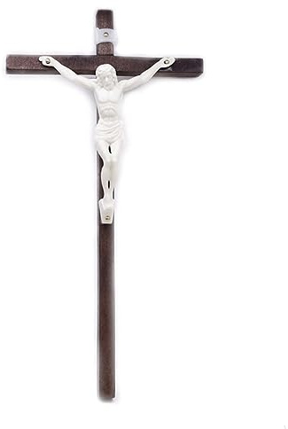 EVANEM Crucifix Wall Cross Solid Wooden Catholic Cross Decor, for Wall Christian Prayer Hand Holding Cross Home Office Decor Wooden Wall Crosses