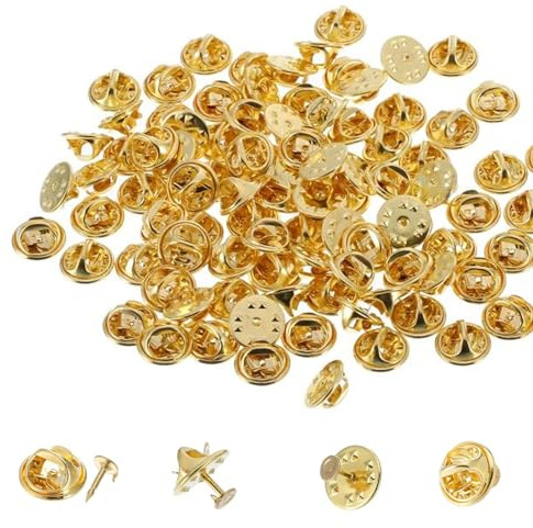 50 Stück Schmetterling Pin Clutch, Schmetterling Kupplung, Verschlüsse Butterfly Clips Pin, Anstecker Pin, Befestigungen für Anstecker, Rücken Schmetterling Kupplung, Pin Backs Schmetterling Krawatte