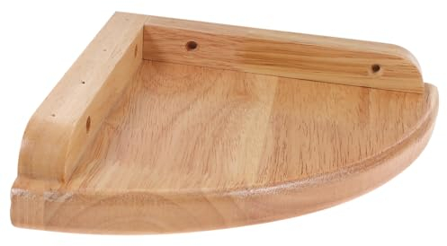 Zerodeko Eckregalbrett eckregal stehend Bad Eckregal Bad Vintage-Regale weiße Lagerregale Vintage- Fächerförmiges Gestell Eckregal aus Eiche Lautsprecher Eckrahmen