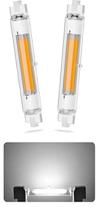 AEPOYU R7S LED 118mm Dimmbar Lampen, LED R7S Leuchtmittel 118mm Birne Glühbirne 30W, Kaltweiß 6000k, R7S LED Bulbs Ersetzt 300W Halogen Leuchtmittel 2er Pack