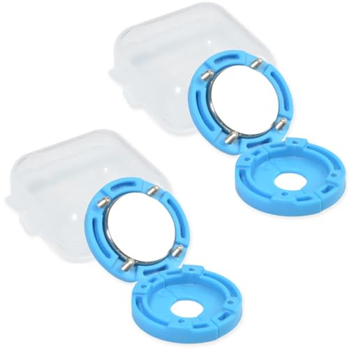 HYS Mobiles Funkmikrofon Lautsprecher Magnetische Halterung | kompatibel für CB/VHF/UHF Zwei-Wege-Funkgerät Scanner Mikrofon, 2 Pack (Blau)