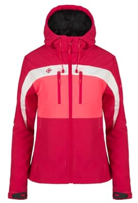 Izas Inatye Chaqueta Soft Shell AWPS para Mujer Térmica, Elástica, Cortavientos y Resistente al Agua. Capucha y Bajo Ajustables. Bolsillos con Cremallera. Interior de Pelo