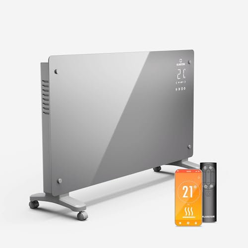 Klarstein Convector Inteligente - 2500W, Pantalla Led, Montaje En Pared/Independiente, Control Por Aplicación, Eficiencia Energética, Protección Contra Sobrecalentamiento Y Heladas, Bloqueo de Botones