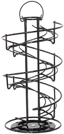 Dispensador De Huevos - Carrito De Huevos De Hierro, Soporte De Gestión De Huevos En Espiral | Torre De Huevos Autoportante Con Mango, Soporte De Huevos Multifuncional Para Gallinero, Despensa, Cocina