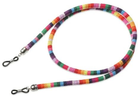FUPOHUA Acrylband, Bunte Acrylperlenkette, Sonnenbrillenketten, Damen, Lesebrillen-Kordelhalter, Umhängeband, Seil für Brillen