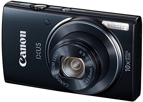 Canon IXUS 155 20MP Digital Camera Black (Renewed)