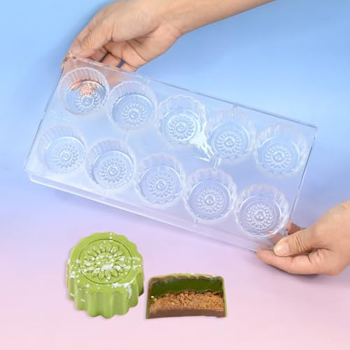 TUKE Stampo per cioccolatini in policarbonato di alta qualità per cioccolatini, stampi da forno, riutilizzabile, antiaderente, alternativa al silicone alimentare, ideale per uso domestico e