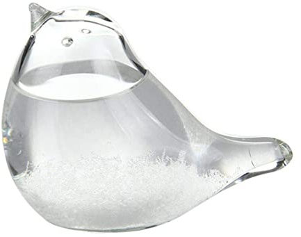 Tormenta de vidrio Meteorológica Forma de pájaros Estación de predicción de pájaro Líquidos Barómetro Decoración del hogar Regalo ..