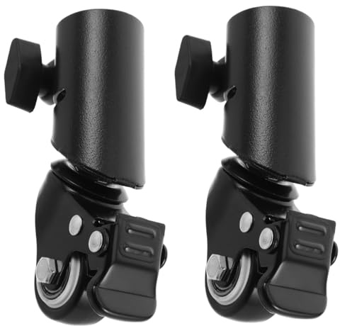 DIYEAH 2pezzi Ruote Girevoli Per Treppiede Per Altoparlanti Ruote Silenziose Per Treppiede Per Del Supporto Audio Per Carrelli Per Mobili Pesanti