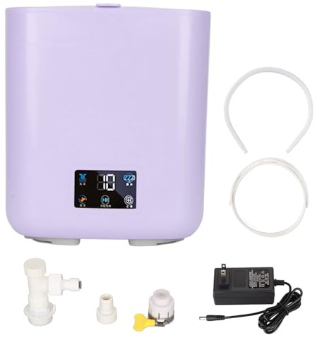 LUCKDANO Lavandino Portatile Completamente Automatico per Lavanderia Portatile Compatta 7l Grande capacità con Touch Screen LCD per (Spina europea)