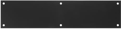 CLISPEED Placa Protectora Reforzada de Acero Inoxidable 89X381 MM para Puertas Interiores y Exteriores Zócalo Metálico Resistente a Impactos para Protección de Bordes y Limpieza Entradas