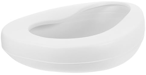 MAGICLULU Padella da Letto Portatile per Anziani e Pazienti, Vaso da Comodino in Plastica Anti-rovesciamento, Design Ergonomico per Uso Ospedaliero e Domestico, Padella di Emergenza