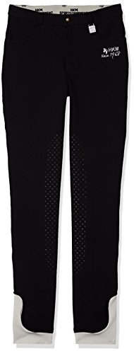 HKM SPORTS EQUIPMENT unisex slang ridbyxor – barn enkel silikon knäbädd svart 140