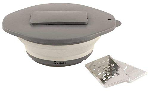 Outwell Schüssel mit Reibe 'Collaps' Cuenco, Unisex Adulto, Blanco, Talla única