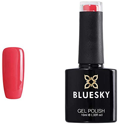 Bluesky Bluesky Gel Polish, Tropix, 80505, 10 ml, Gel Soak Off Nail Polish, Red, Neon (curing under UV/LED lamp required) Pack (x)
