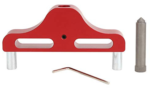 Garosa Aluminiumlegierung Center Scriber Marking Tool, 95MM Holzbearbeitung Kennzeichnung Center Finder Tool Holz Scribe Marking Gauge (rot)