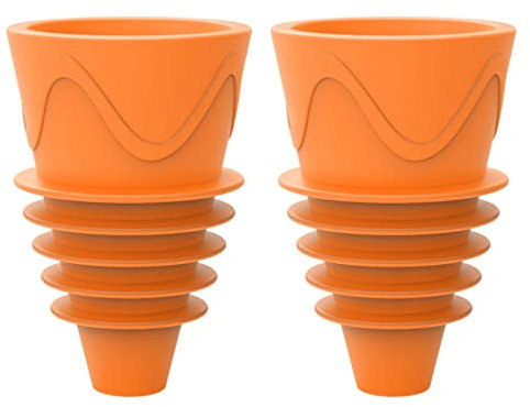 GNGR Piège à mouches à fruits - Pour l'extérieur - Orange - Taille unique