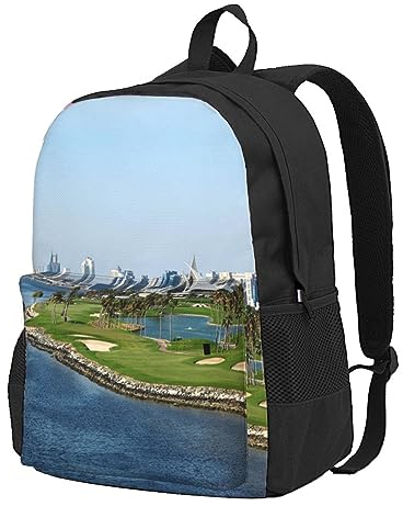 StOlmx Golf Yacht Club Laptop Rucksack, Reiserucksack, Große Wickeltasche, Arzttasche, Schwarz , One size