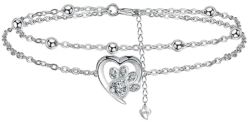 Micory Armband für Damen 925 Sterling Silber mit Herz Zirkonia Armbänder Damen Verstellbar Armkette Valentinstag Muttertag Geburtstags Weihnachten Geschenk für Sie Frauen Freundin