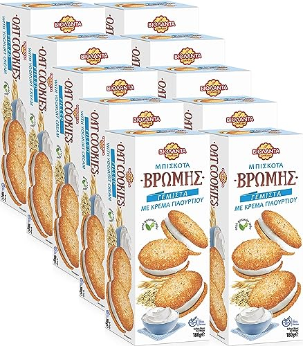 Cookies Doppelkekse gefüllte Hafer-Kekse mit Joghurt-Creme 1800g aus Griechenland