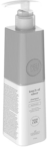 Nishlady Touch Of Silver Haarshampoo 503 ml für blondes, graues & aufgehelltes Haar – Silbershampoo zur Neutralisierung von Gelbstich, kühlem Farbton, strahlendem Glanz & gepflegter Haarstruktur
