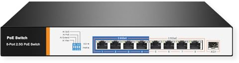 VALUE PoE+ 2,5 Gigabit Ethernet Switch, 8 Ports + Uplink (SFP+)