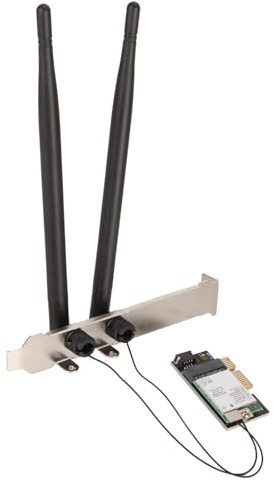 WiFi 6E-Karte, AX210NGW PCIe-WLAN-Karte, 5374 Mbit/s 6 GHz 5 GHz 4 GHz Tri-Band-Wireless-Netzwerkkarte, Gigabit-Ethernet-Netzwerkadapter, für Windows 10 11 Linux Chrome OS