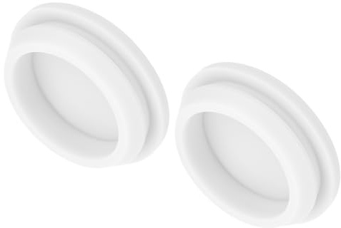 QUARKZMAN 2pz Tappi in Silicone per Foro Chiusura Scatto, 30mm/1,2 Dia Montaggio Larghezza Scanalatura Stretta 2,5mm Pannello Copertura Guarnizione Rotonda per Passacavi Tappi Tenuta Bianco