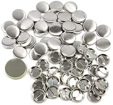 Uvimark - 1000 Consumibles completos de chapas para hacer de 38 mm, recambios de chapas con aguja montada y plástico protector SÓLO máquinas B150, F300, B500 y B700. (Comprobar Compatibilidad)