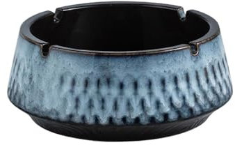 Aschenbecher Chinesischer Aschenbecher aus Keramik, Tischaschenbecher mit großem Fassungsvermögen, dekorativer Aschenbecher for Zuhause, Tisch, Büro, Terrasse oder Hydrokulturgefäß usw Desktop-Aschenb