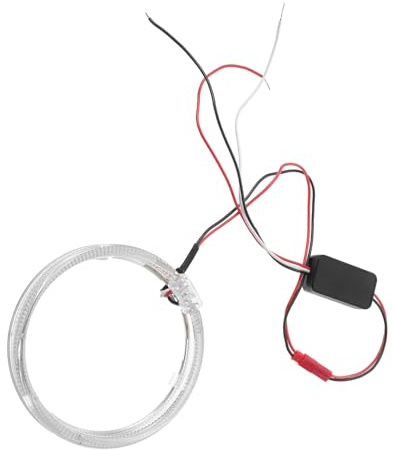 Cabilock 2 Pezzi LED Anello Lampada Guida Luce Auto Decorativa per Veicoli con Tecnologia Distribuzione Luminosa Uniforme e Design Elegante