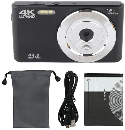 16x fotocamera zoom digitale, schermata da 2,8 pollici 4K 44 MP Autofocus Shock Plastic Housing Plastic Travel Travel HD Camera per fotografia Autofocus