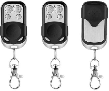 Fernbedienung für Tor, 433,92 MHz, Universal-Fernbedienung für Garage, kabellos, 4 Tasten, Duplikator, Rolling, Code, Fernbedienung für Garagentor, mit Schiebedeckel, Schlüsselanhänger