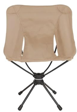 Tragbarer, Abnehmbarer Drehstuhl for Den Außenbereich, Camping-Klappstuhl, Rucksackreisen, Leichter Sitz Mit Angeltasche, Wanderausflug(DXHW071 Khaki)